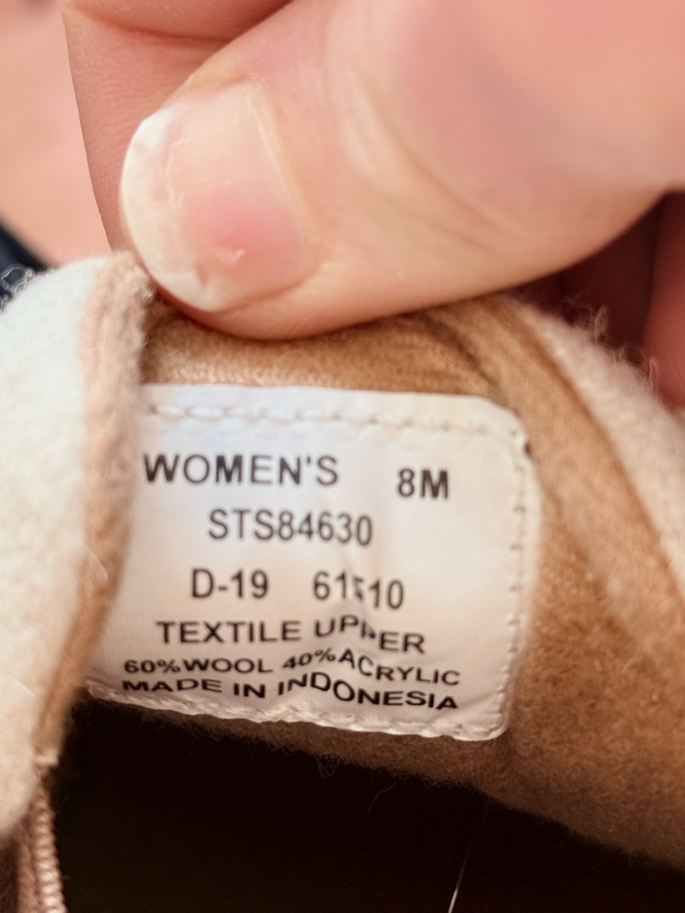 Sperry Top-Sider Women’s Boat Shoes Tan Leather Wool Blend Upper Size 8 - Picture 6 of 15